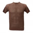 GIROCOLLO MAGLIA TRAFORATA ME2982SS Marrone
