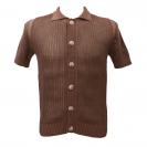 TRAFORATO CARDIGAN ME2984SS Marrone