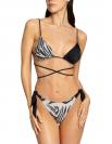 TRIANGOLO SBAMBOLATO E SLIP MARYLIN Nero