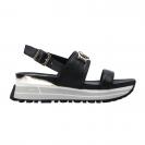 Sandali platform ecopelle Nero