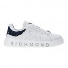 LEATHER 27302 Bianco blu traforato