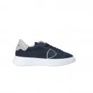 Temple low man Blu suede