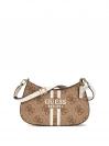 NOELLE II TOP ZIP SHOULDER BAG Beige