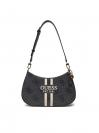 NOELLE II TOP ZIP SHOULDER BAG Nero