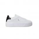 FLATFORM LACE UP LTH MET MG Bianco nero