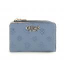 PHOEBE SLG ZIP ARND CARD CASE Azzurro