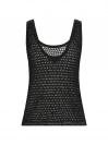 SL SN OPEN STITCH AVA TANK Nero