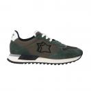 Mennea pelle e suede Verde scuro