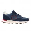 Draco pelle e suede Blu