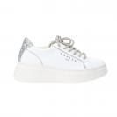 New Addict leather platform Argento