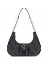 ERENIA TOP ZIP SHOULDER BAG Nero 