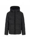 ALLOVER LOGO PUFFA JACKET Nero