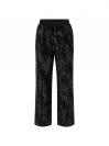 SEQUINS WIDE LEG PANTS Nero