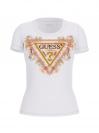 SS TRIANGLE FLOWERS TEE Bianco