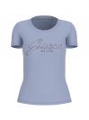 CN SS EMBRO SCRIPT LOGO TEE Azzurro