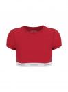 GJ SS CROP TOP Rosso