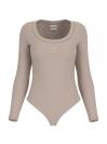 COLETTE LS BODYSUIT Beige Taupe