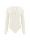 COLETTE LS BODYSUIT Bianco Panna
